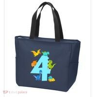 4th Birthday Boy 4 Years Old Dinosaur Toy Dino Tote Bag thumb 3