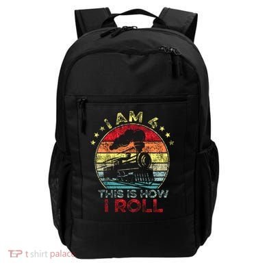 4th Birthday Boy Train 4 Year Old Birthday Backpack
