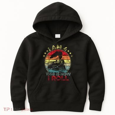4th Birthday Boy Train 4 Year Old Birthday Kids Hoodie
