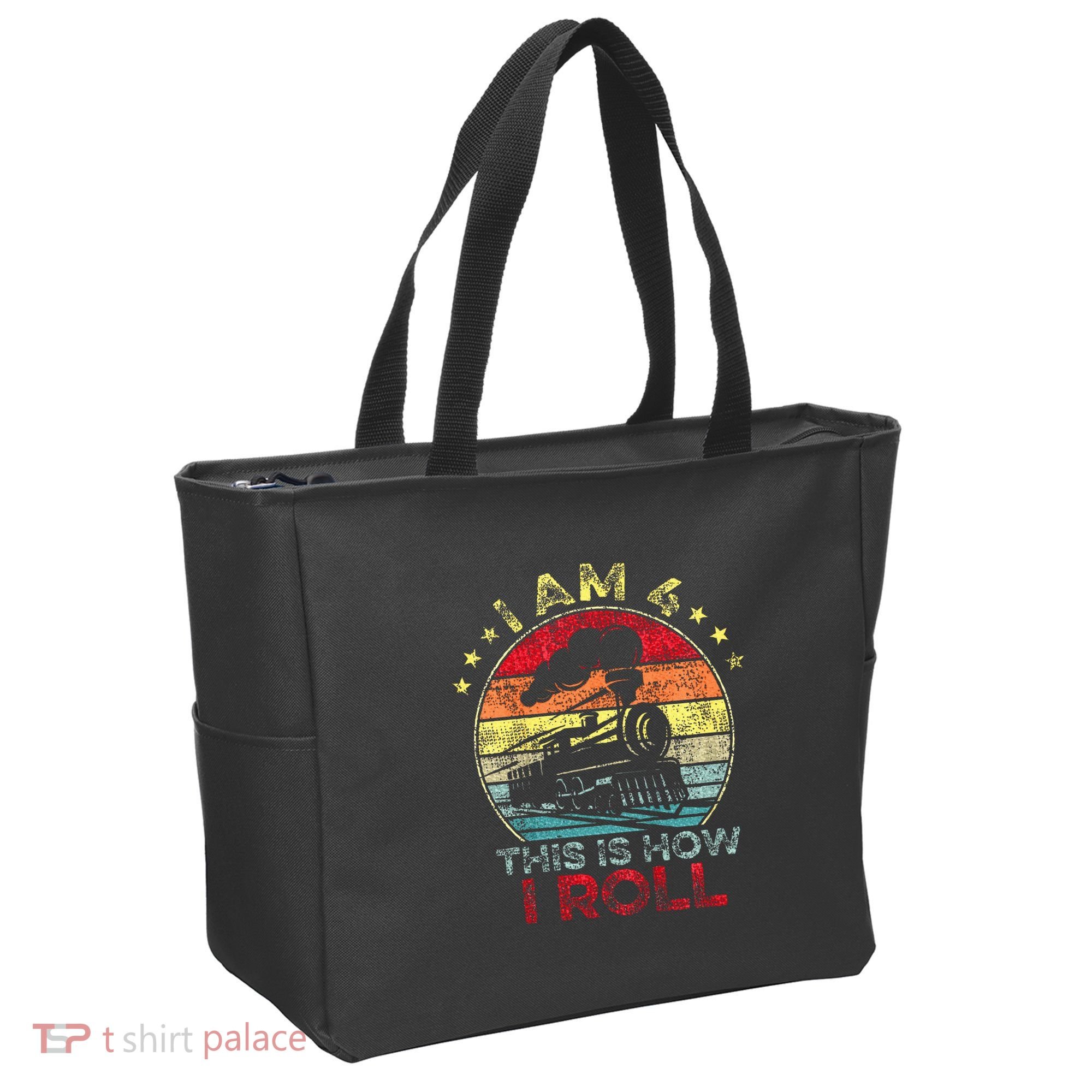 4th Birthday Boy Train 4 Year Old Birthday Tote Bag