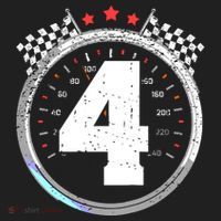 4th Birthday Boy 4 Fourth Race Car Birthday Racing Car Flag Tumbler thumb 3