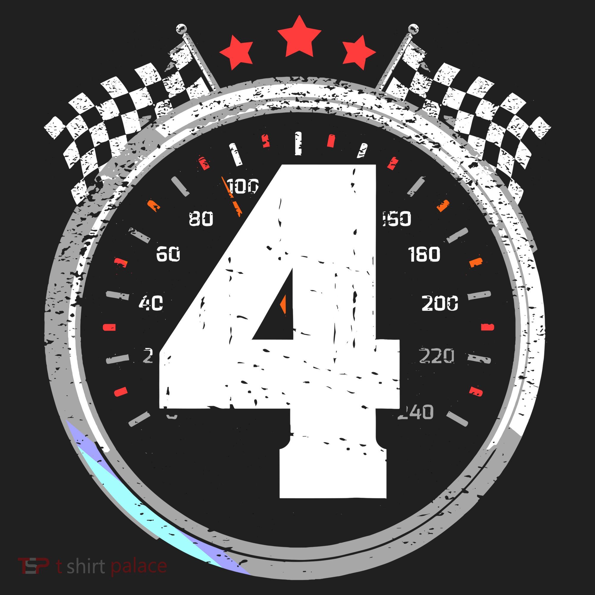 4th Birthday Boy 4 Fourth Race Car Birthday Racing Car Flag Tumbler