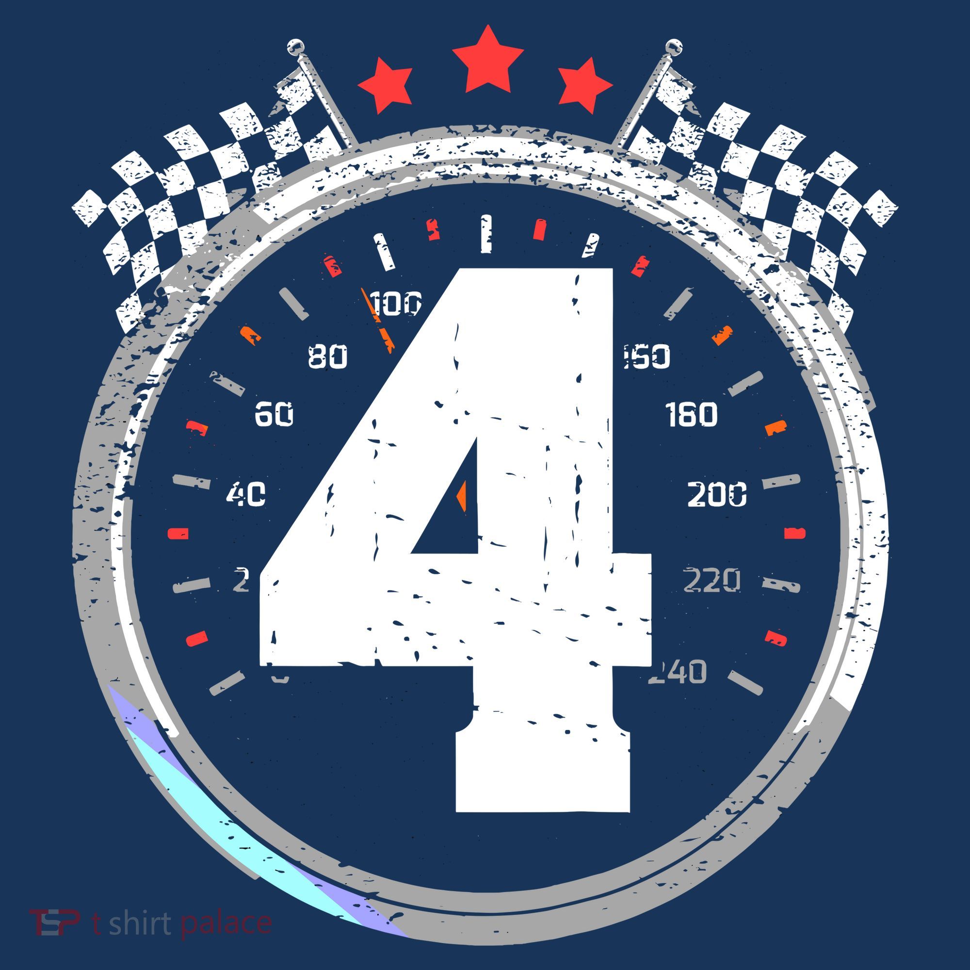 4th Birthday Boy 4 Fourth Race Car Birthday Racing Car Flag Sweatshirt
