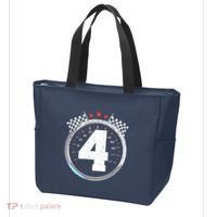 4th Birthday Boy 4 Fourth Race Car Birthday Racing Car Flag Tote Bag thumb 3
