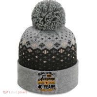 40th Birthday Being Totally Awesome Since 1986 Special Edition  The Baniff Cuffed Pom Beanie thumb 0