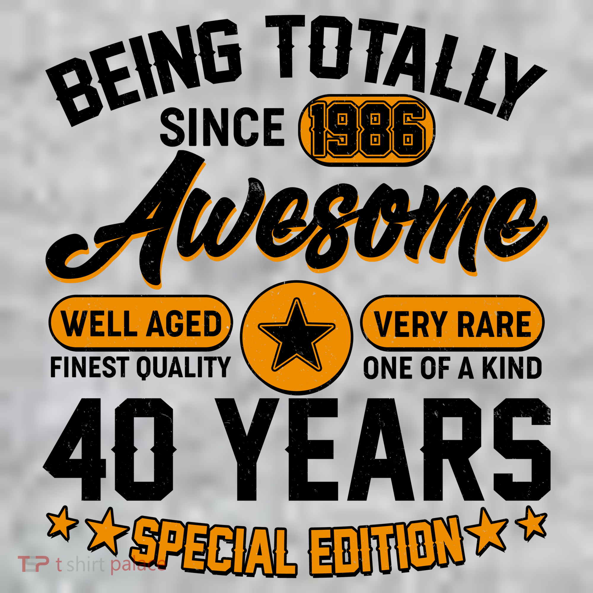 40th Birthday Being Totally Awesome Since 1986 Special Edition  The Baniff Cuffed Pom Beanie