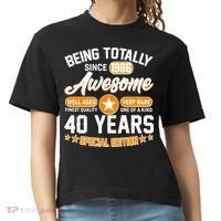 40th Birthday Being Totally Awesome Since 1986 Special Edition  Comfort Colors Boxy T-Shirt thumb 0