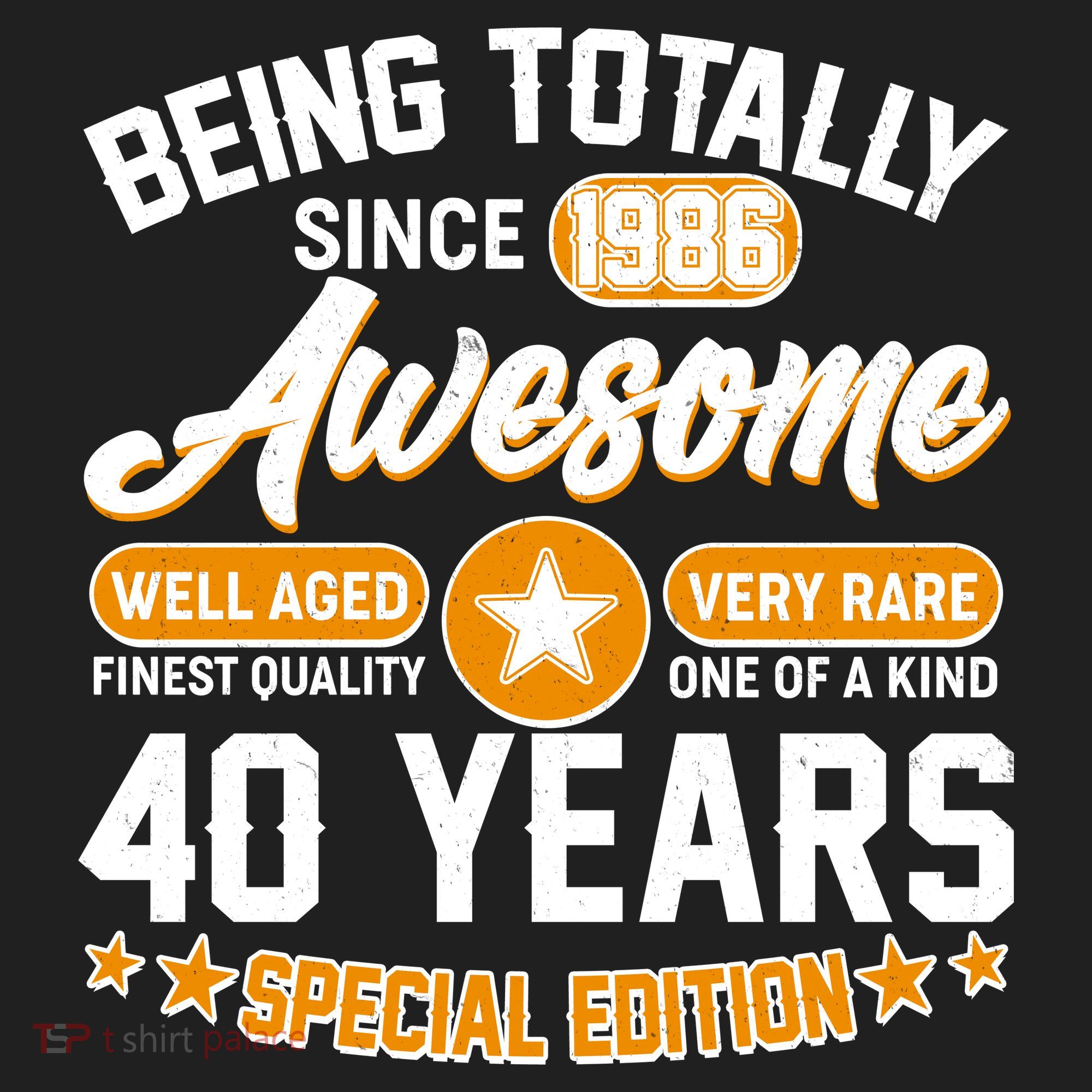 40th Birthday Being Totally Awesome Since 1986 Special Edition  Comfort Colors Boxy T-Shirt