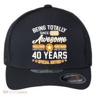 40th Birthday Being Totally Awesome Since 1986 Special Edition  Flexfit Unipanel Trucker Cap thumb 0
