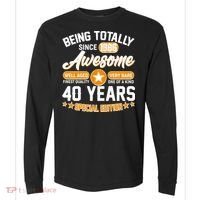 40th Birthday Being Totally Awesome Since 1986 Special Edition  Comfort Colors Heavyweight Long Sleeve T-Shirt thumb 0