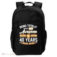 40th Birthday Being Totally Awesome Since 1986 Special Edition  Backpack thumb 0