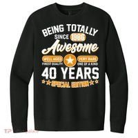 40th Birthday Being Totally Awesome Since 1986 Special Edition  V.I.T. Fleece Crew Sweatshirt thumb 0
