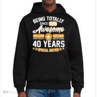40th Birthday Being Totally Awesome Since 1986 Special Edition  District V.I.T. Heavyweight Hoodie thumb 0
