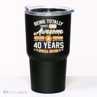 40th Birthday Being Totally Awesome Since 1986 Special Edition  Tumbler thumb 0
