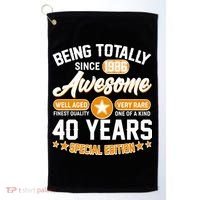 40th Birthday Being Totally Awesome Since 1986 Special Edition  Golf Towel thumb 0