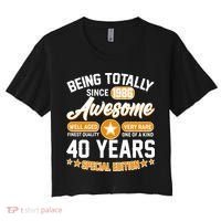 40th Birthday Being Totally Awesome Since 1986 Special Edition  Women's Crop Top Tee thumb 0