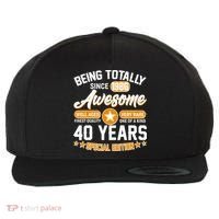 40th Birthday Being Totally Awesome Since 1986 Special Edition  Wool Snapback Cap thumb 0