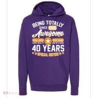 40th Birthday Being Totally Awesome Since 1986 Special Edition  Hoodie thumb 0
