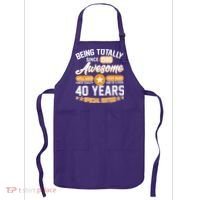 40th Birthday Being Totally Awesome Since 1986 Special Edition  Apron thumb 0