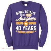 40th Birthday Being Totally Awesome Since 1986 Special Edition  Sweatshirt thumb 0