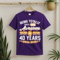 40th Birthday Being Totally Awesome Since 1986 Special Edition  T-Shirt thumb 2
