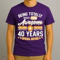 40th Birthday Being Totally Awesome Since 1986 Special Edition  T-Shirt thumb 3