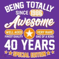 40th Birthday Being Totally Awesome Since 1986 Special Edition  Mousepad thumb 1
