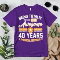 40th Birthday Being Totally Awesome Since 1986 Special Edition  Premium T-Shirt thumb 2