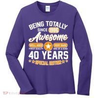 40th Birthday Being Totally Awesome Since 1986 Special Edition  Women's Long Sleeve Shirt thumb 0