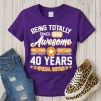 40th Birthday Being Totally Awesome Since 1986 Special Edition  Women's T-Shirt thumb 3