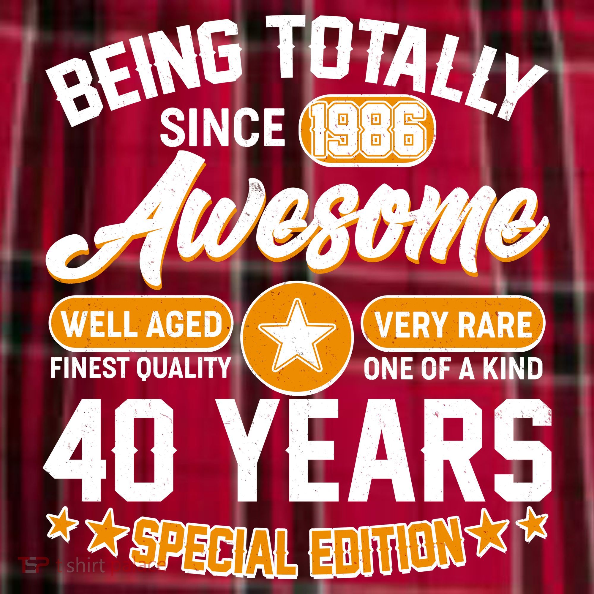 40th Birthday Being Totally Awesome Since 1986 Special Edition  Women's Flannel Plaid Pajama Pants