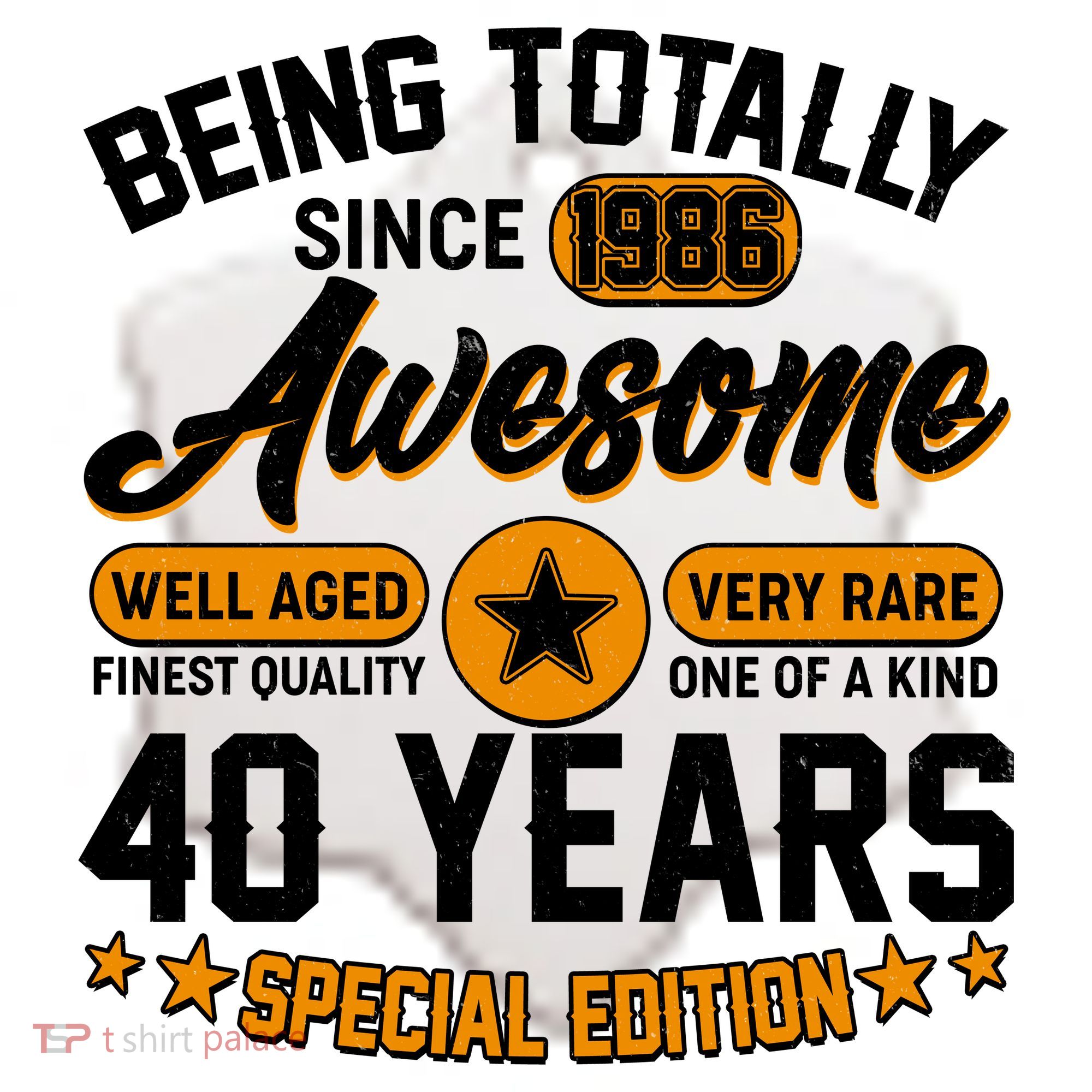 40th Birthday Being Totally Awesome Since 1986 Special Edition  Ceramic Ornament