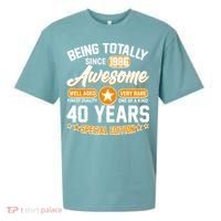 40th Birthday Being Totally Awesome Since 1986 Special Edition  Sueded Cloud Jersey T-Shirt thumb 0