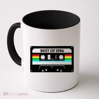 40th Birthday Best Of 1986 Cassette Mix Tape  Coffee Mug thumb 0