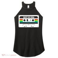 40th Birthday Best Of 1986 Cassette Mix Tape  Women's Perfect Tri Rocker Tank thumb 0