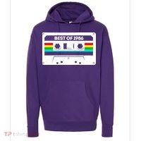 40th Birthday Best Of 1986 Cassette Mix Tape  Hoodie thumb 0