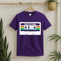 40th Birthday Best Of 1986 Cassette Mix Tape  T-Shirt thumb 2
