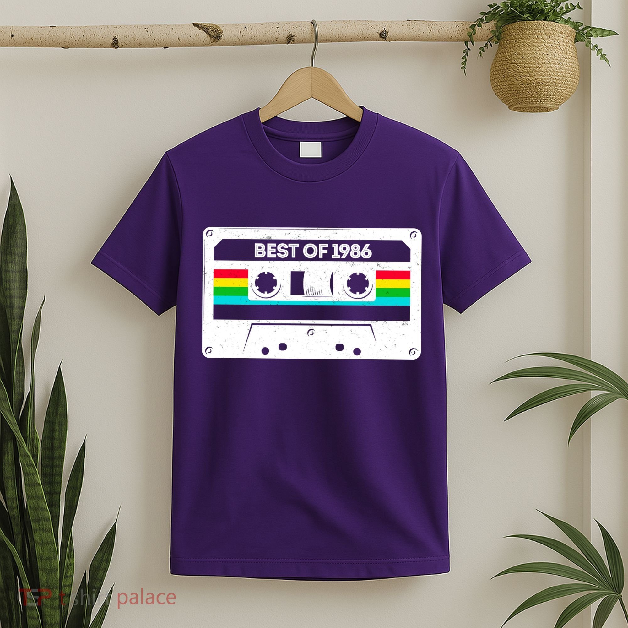 40th Birthday Best Of 1986 Cassette Mix Tape  T-Shirt