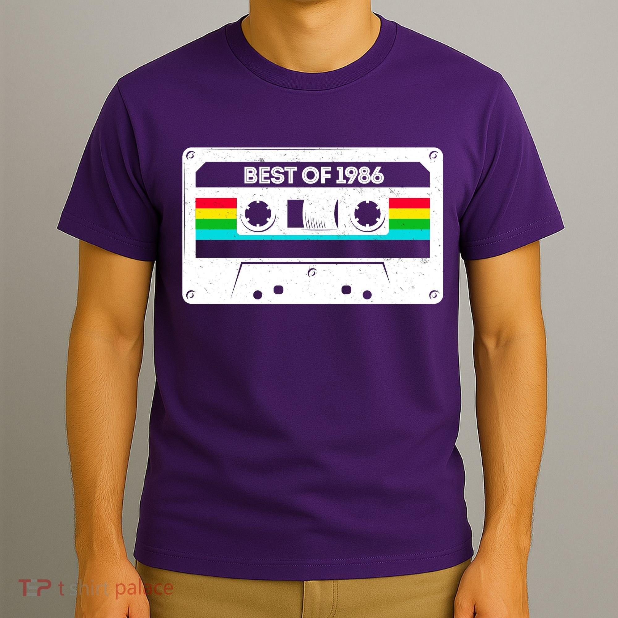 40th Birthday Best Of 1986 Cassette Mix Tape  T-Shirt