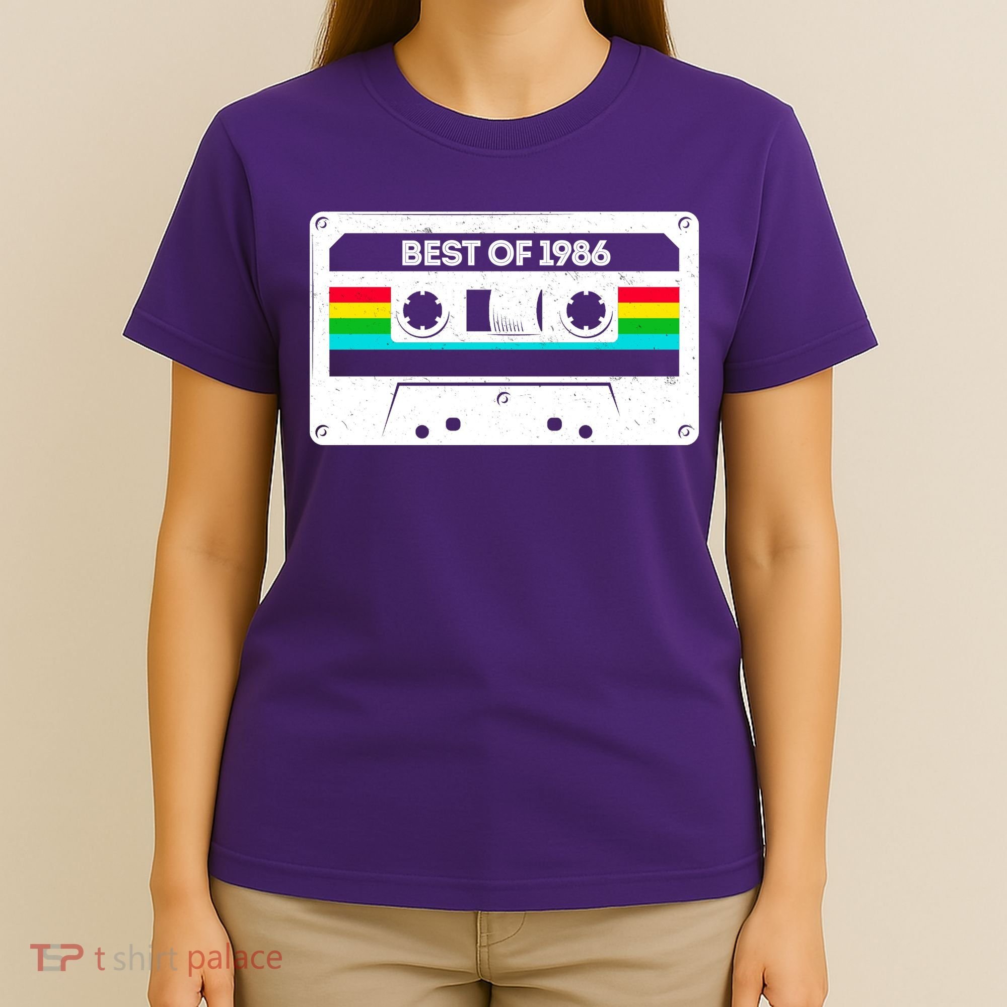 40th Birthday Best Of 1986 Cassette Mix Tape  T-Shirt