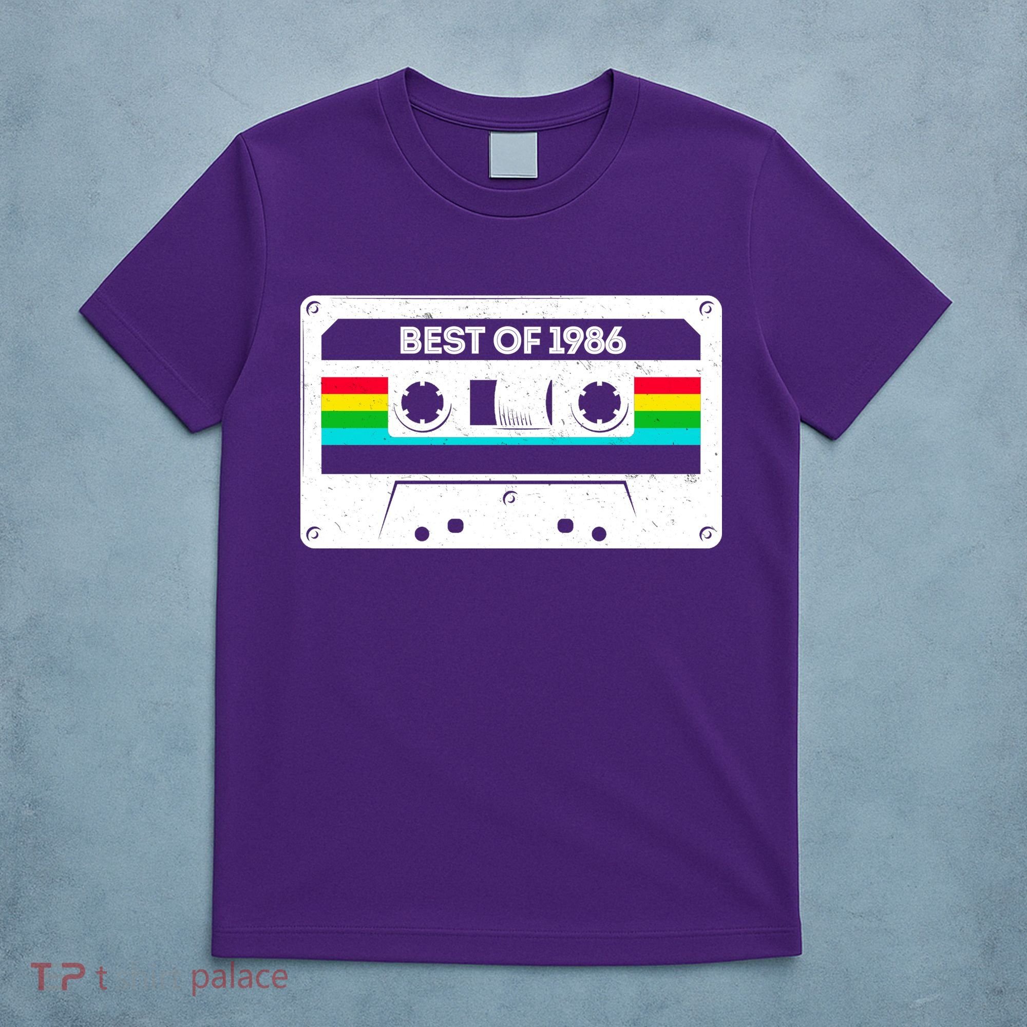 40th Birthday Best Of 1986 Cassette Mix Tape  T-Shirt