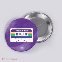 40th Birthday Best Of 1986 Cassette Mix Tape  Button thumb 0