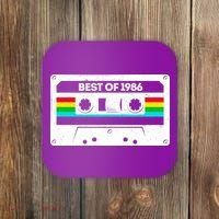 40th Birthday Best Of 1986 Cassette Mix Tape  Coaster thumb 0
