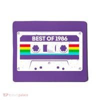 40th Birthday Best Of 1986 Cassette Mix Tape  Mousepad thumb 0