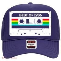 40th Birthday Best Of 1986 Cassette Mix Tape  Hat thumb 0