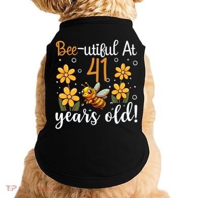 41st Birthday Bee 41 Years Old Bee Lover Great Gift Doggie Tank