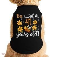 41st Birthday Bee 41 Years Old Bee Lover Great Gift Doggie Tank thumb 0