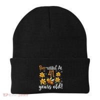 41st Birthday Bee 41 Years Old Bee Lover Great Gift Beanie thumb 0