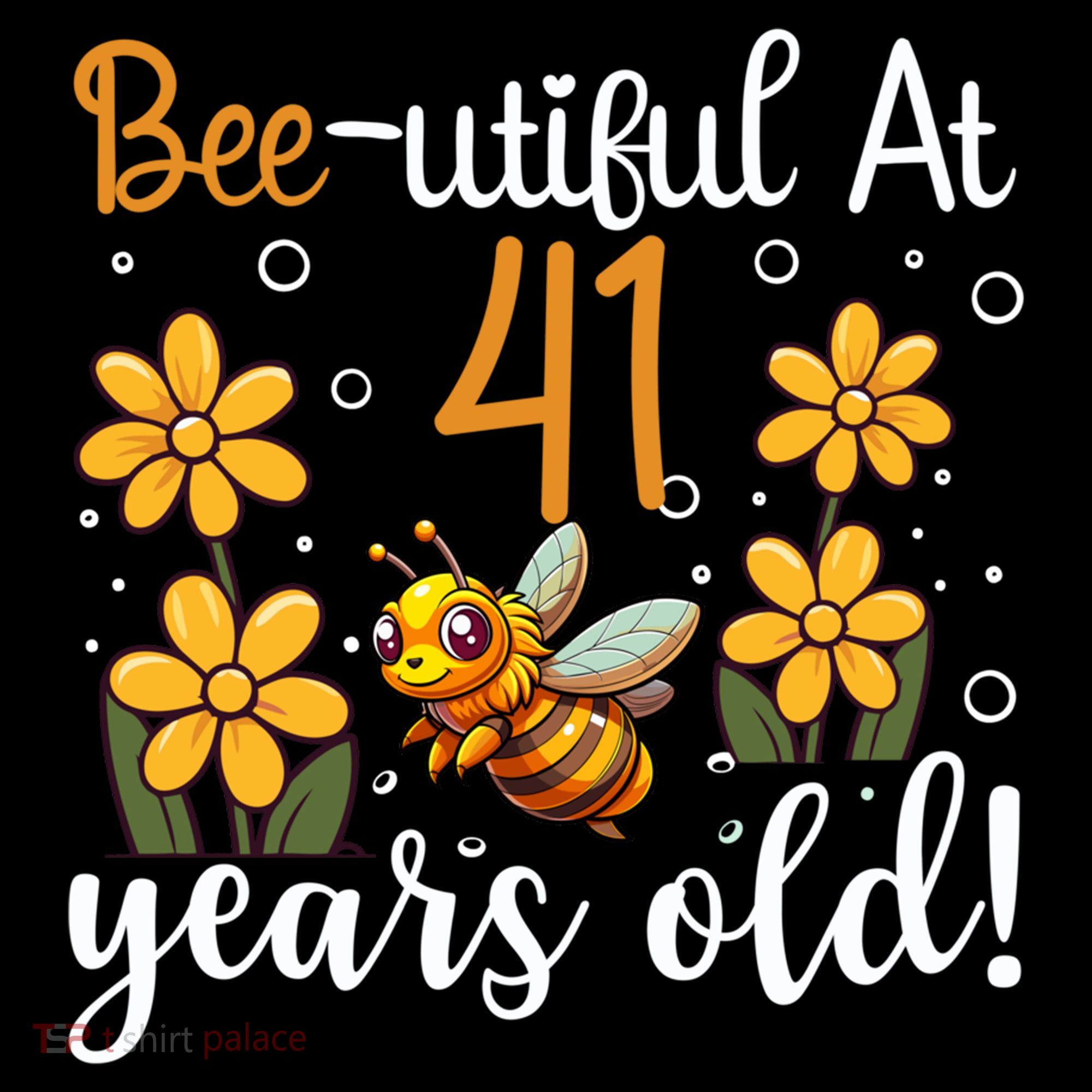 41st Birthday Bee 41 Years Old Bee Lover Great Gift Women's Hoodie
