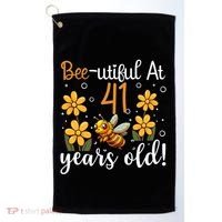 41st Birthday Bee 41 Years Old Bee Lover Great Gift Golf Towel thumb 0